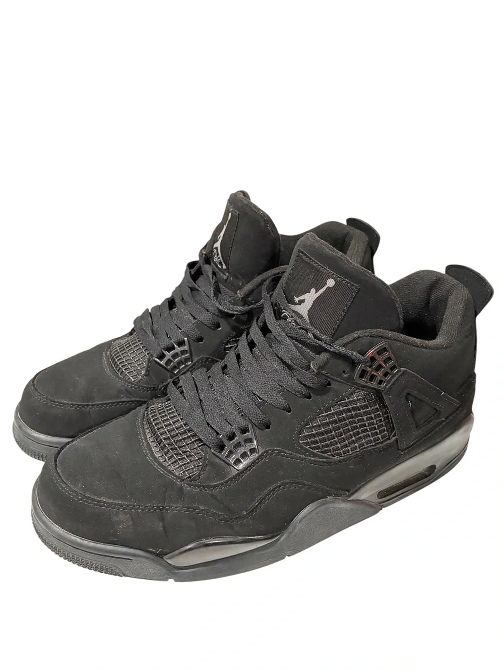 Nike Air Jordan 4 Black Cat 2024 Triple Black Mid Top Mens Sneaker Size 11